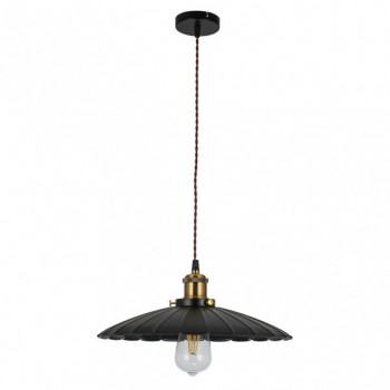 Distribuidor - Lâmpadas Diversas | Colgantes Rustica | COLGANTE GARZA 1XE27 NEGRO ORO REGX40,5X40,5 CM Ref: 132391109
